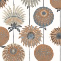 Papeldecor|Juvenile wallpaper with original types of flowers|Wallpaper