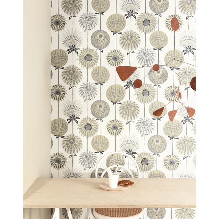 Papel pintado floral con juveniles diseños florales -  222-2147