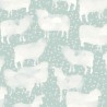 Papeldecor|Papier peint pour enfants avec des moutons verts pastel|Papier Peint