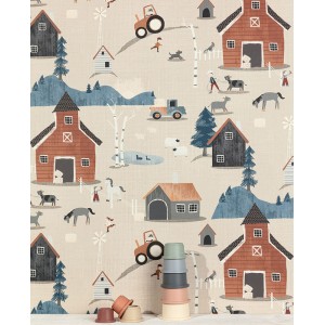 Papeldecor|Wallpaper white stucco with shiny details|Wallpaper 2