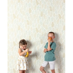 Casadeco|Kids wallpaper hot air balloons white and beige|Children's 2