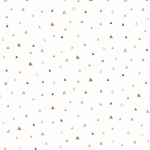 Casadeco|Papier peint enfant village de souris blanc et beige|Enfants