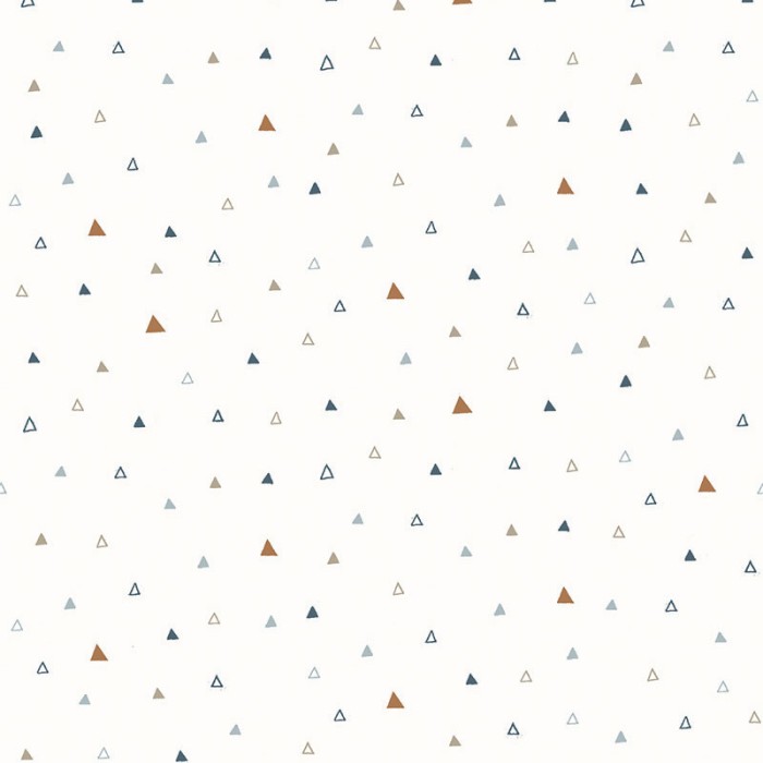 Papel pintado infantil con pequeños triángulos de colores -  222-2163