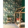Papeldecor|Kindertapete Pastelltöne Wildtiere braun und grau|Tapeten