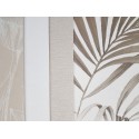 Khroma|Papier peint feuilles palmier brunes brillant fond crème|Papier Peint