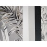 Khroma|Papel Pintado hojas de palma con brillo sobre fondo gris|Papel Pintado