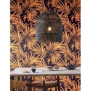 Caselio|Green floral wallpaper with Scandinavian print|Wallpaper 2
