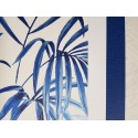 Khroma|Blue watercolor Wallpaper with palm leaves on beige background|Wallpaper