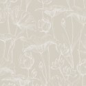 Khroma|Provençal white floral Wallpaper on sand background|Wallpaper