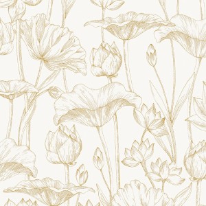 Papeldecor|Papier peint effet rotin ou osier tressé beige|Papier Peint