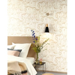 Papeldecor|Papier peint effet rotin ou osier tressé beige|Papier Peint 2