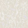 Khroma|Watercolor alder flowers Wallpaper in blue and lilac on beige background|Wallpaper