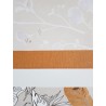 Khroma|Watercolor alder flowers Wallpaper in blue and lilac on beige background|Wallpaper
