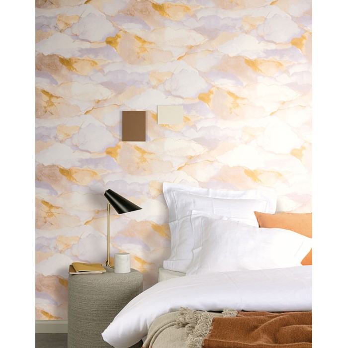 Khroma|Pastel blue and grey watercolor cloud Wallpaper|Wallpaper