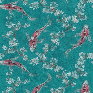Papeldecor|Pastel pink watercolor floral wallpaper|Clearance