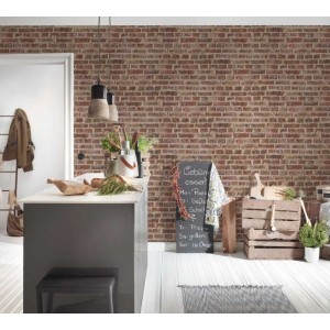 Papeldecor|Papier peint effet textile gris|Liquidation 2
