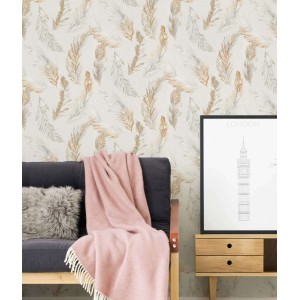 Papeldecor|Gray textile effect wallpaper|Clearance 2