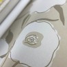 Papeldecor|Wallpaper original beige and white flowers with artistic touch|Wallpaper