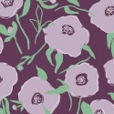 Papeldecor|Papel pintado precioso y moderno estampado flores lila y morado|Papel Pintado