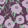 Papeldecor|Papel pintado precioso y moderno estampado flores lila y morado|Papel Pintado