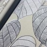 Papeldecor|Papier peint floral moderne feuilles gris-blanc-beige|Papier Peint