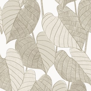 Papeldecor|Papier peint noir avec palmiers violets style moderne|Papier Peint