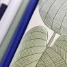 Papeldecor|Decorative green leaf wallpaper with beige background|Wallpaper