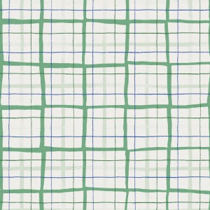 Casadeco|Papier peint à carreaux anglais verts avec bel effet textile|Carreaux