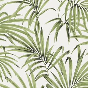Grandeco|Tropical green gold with reliefs wallpaper|Tropical
