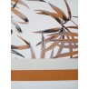 Papeldecor|Wallpaper beautiful palm leaves print brown and lilac shine|Wallpaper
