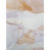 Papeldecor|Papier peint ciel nuageux aquarelle lilas et terre cuite|Papier Peint