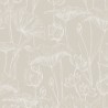 Papeldecor|Wallpaper white Provençal flowers with sand-coloured background|Wallpaper