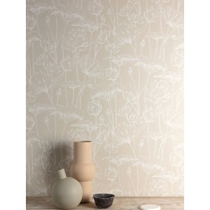 Marburg|Papier Peint feuilles de chêne et glands marron et gris|Floral 2
