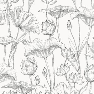 Rasch|Tapete romantisch weiß Blüten Stil Boho|Blumen