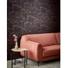 Papeldecor|Papier peint aux fleurs typiques de Provence en marron et noir|Papier Peint