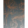 Papeldecor|Papier peint aux fleurs typiques de Provence en marron et noir|Papier Peint