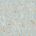 Papeldecor|Papel pintado floral ramitas de aliso turquesa claro|Papel Pintado
