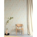 Papeldecor|Light turquoise alder twigs floral wallpaper|Wallpaper
