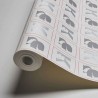 As Creation|Wallpaper logos Karl Lagerfeld white, gray, and red|Figurative