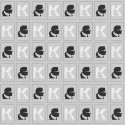 As Creation|Tapete Logo Karl Lagerfeld grau und schwarz|Tapeten