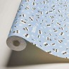 As Creation|Papier Peint logo Karl Lagerfeld bleu|Papier Peint