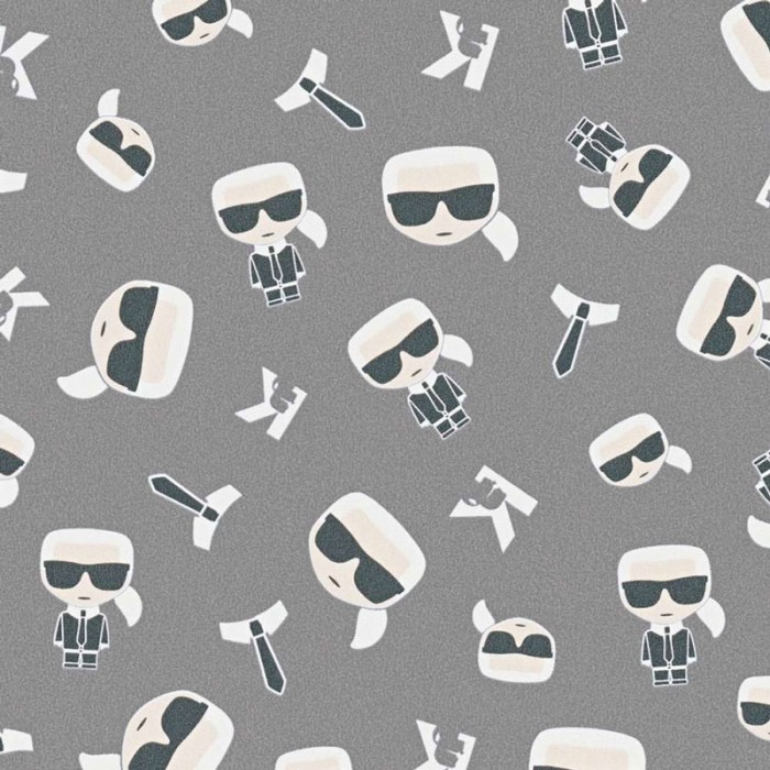 As Creation|Wallpaper Karl Lagerfeld gray logo|Wallpaper