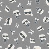 As Creation|Tapete Karl Lagerfeld Logo Grau|Tapeten