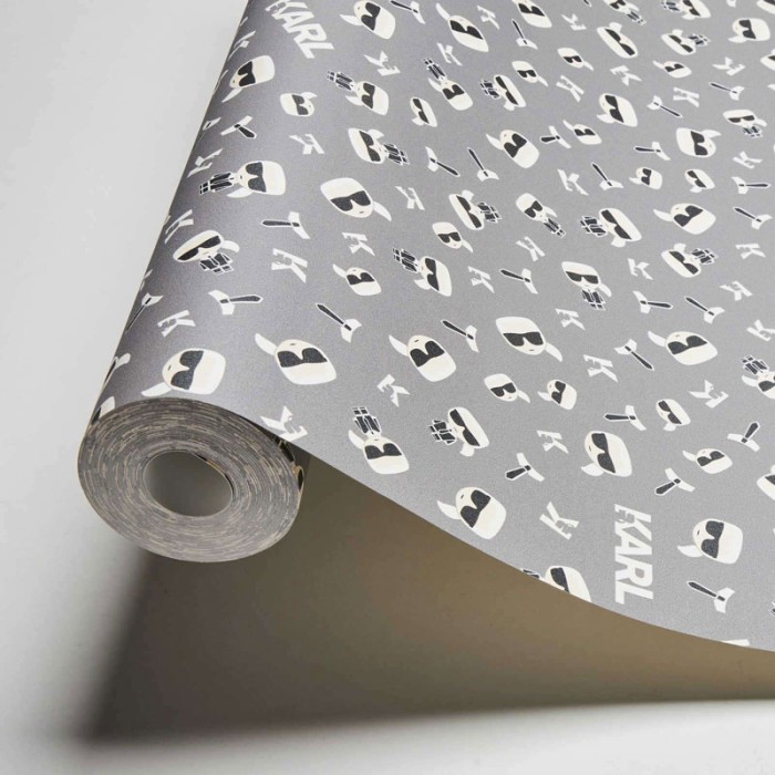 As Creation|Wallpaper Karl Lagerfeld gray logo|Wallpaper