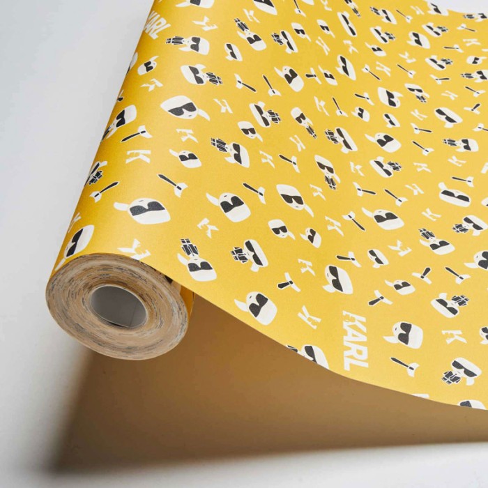 As Creation|Papier Peint logo jaune Karl Lagerfeld|Papier Peint