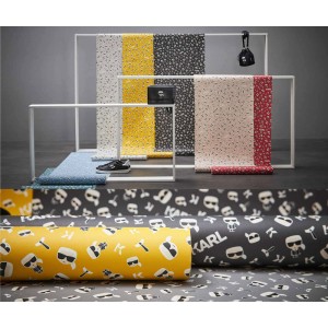 Papeldecor|Papier peint mural moderne rayures ethniques zigzag bleues|Papier Peint 2
