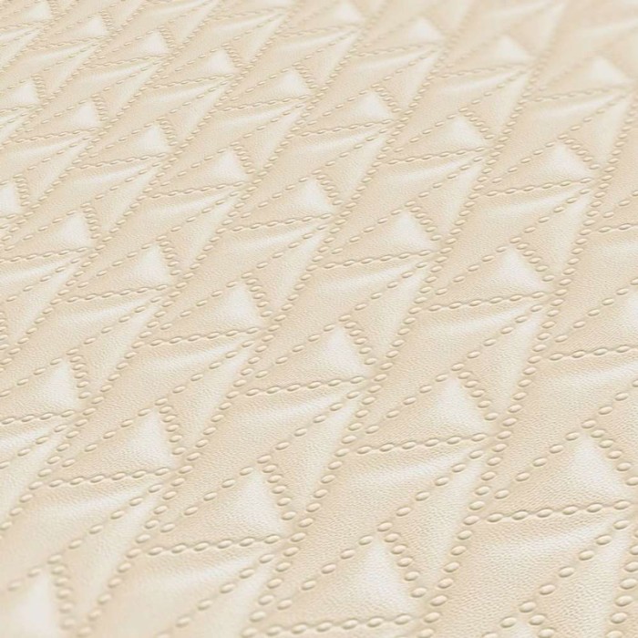 As Creation|Papier Peint Karl Lagerfeld effet cuir beige|Imitation Peau