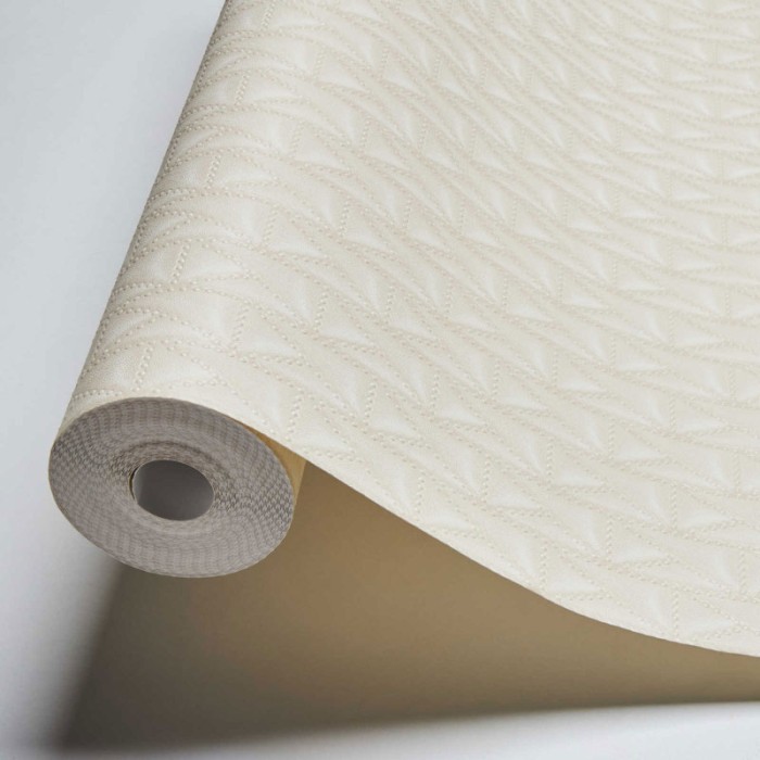 As Creation|Tapete Karl Lagerfeld Effekt Leder Beige|Lederimitat