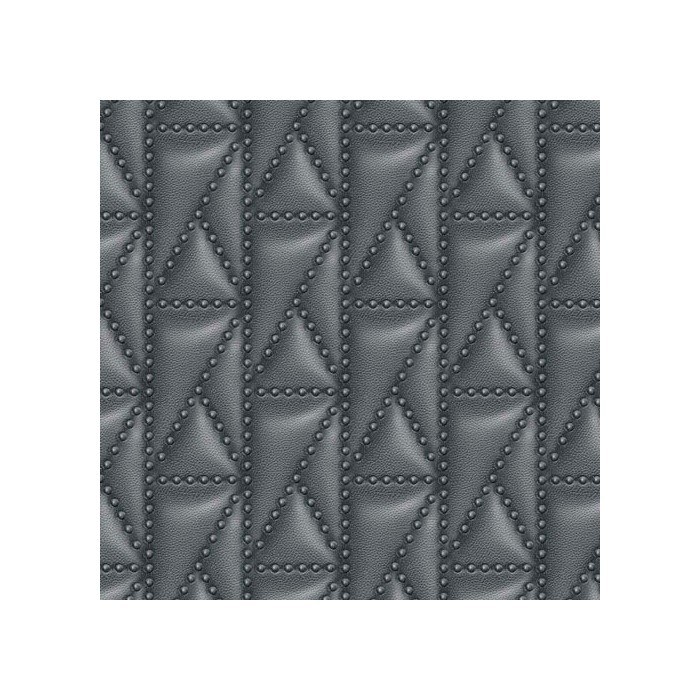 As Creation|Papel Pintado cuero acolchado negro de Karl Lagerfeld|Imitacion Piel Animales