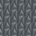 As Creation|Black quilted leather Wallpaper by Karl Lagerfeld|Skin Imitation